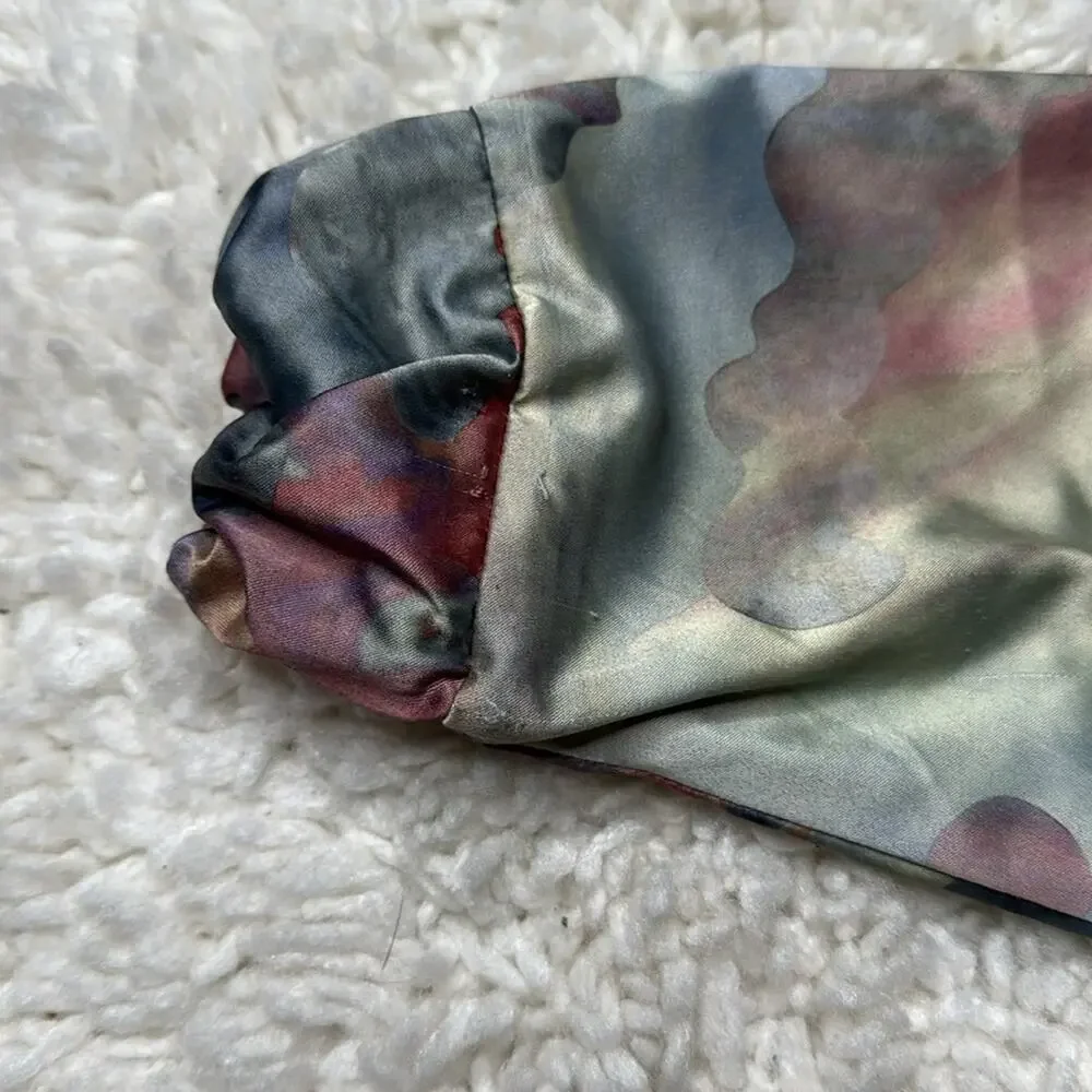 ADIDAS Originals Pastel Camo Watercolor Satin Hoodie Multicolor Pullover